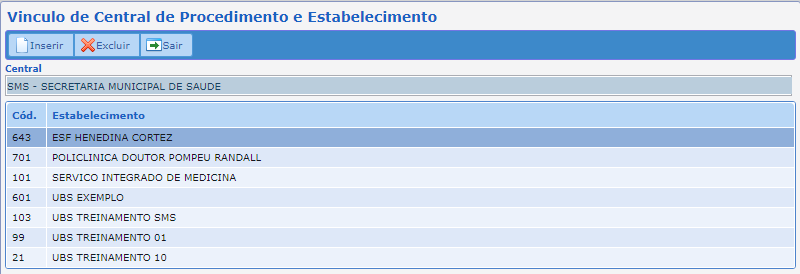 Vinculo Central Fces